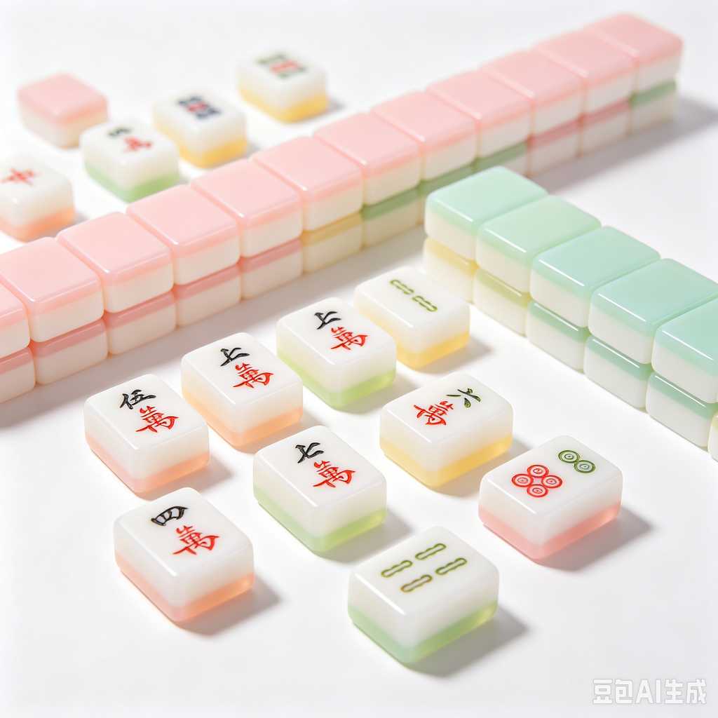 minimalist mahjong tiles